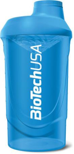 BIOTECH USA Keverőpalack, 600ml,  "Wave Shaker", k&eacute;k (KHEBIOUSA88)