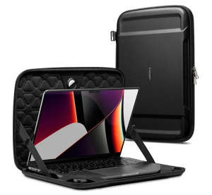 Spigen tok fekvő, textil LAPTOP/NOTEBOOK/TABLET (univerz&aacute;lis, csepp&aacute;ll&oacute;, cipz&aacute;ras, 16") SZ&Uuml;RKE Apple MacBook Pro 16" (AFA04271)