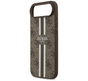 CG MOBILE GUESS 4G PRINTED STRIPES szilikon telefonv&eacute;dő (&uuml;t&eacute;s&aacute;ll&oacute;s&aacute;g, bőr hat&aacute;s&uacute; h&aacute;tlap, MagSafe) S&Ouml;T&Eacute;TBARNA Apple iPhone Air (GUHMP17MP4RPSW)