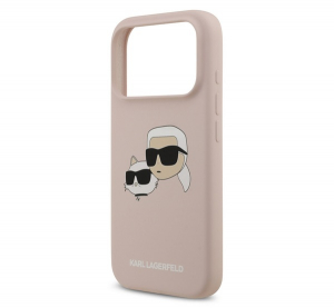 CG MOBILE KARL LAGERFELD LIQUID SILICONE DOUBLE HEADS MAGSAFE szilikon telefonv&eacute;dő (&uuml;t&eacute;s&aacute;ll&oacute;s&aacute;g, MagSafe) R&Oacute;ZSASZ&Iacute;N Apple iPhone 17 Pro (KLHMP17LSKCHP