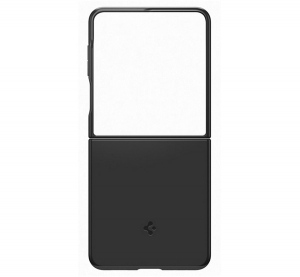 Spigen THIN FIT PRO műanyag telefonv&eacute;dő (matt, ultrav&eacute;kony, kamerav&eacute;dő) FEKETE Samsung Galaxy Z Flip7 (SM-F766) (GP-FPF766PGABW)