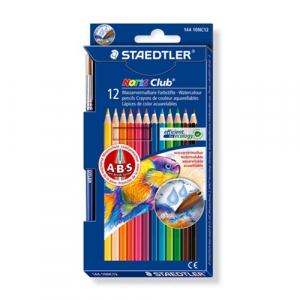 STAEDTLER Sz&iacute;nes ceruza  Noris Club akvarell 12 db-os klt. (144 10NC12)