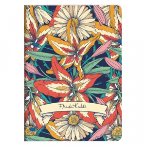 Clairefontaine Jegyzetf&uuml;zet  Frida Kahlo, A/5, 14,8x21 cm, 32 lapos, vonalas, vegyes minta (116212C)