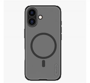 Nillkin SUPER FROSTED PRO MAGNETIC műanyag telefonv&eacute;dő (m&aacute;gneses, &uuml;t&eacute;s&aacute;ll&oacute;s&aacute;g, gum&iacute;rozott) &Aacute;TL&Aacute;TSZ&Oacute;/FEKETE Apple iPhone 17 (GP-175279)