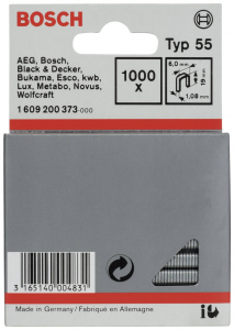 Bosch Accessories Tűzőg&eacute;p kapcsok 47-es t&iacute;pus M&eacute;ret, hossz 19 mm 1000 db (1609200373)
