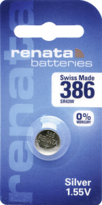 Renata Gombelem 386 1.55 V 1 db 130 mAh Ez&uuml;stoxid (X704466)