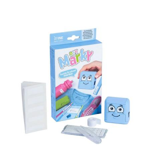 COLOP B&eacute;lyegző textilhez, kirak&oacute;s  "Marky", k&eacute;k h&aacute;z, fekete p&aacute;rn&aacute;val (IC1510600)