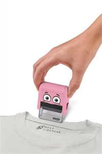 COLOP B&eacute;lyegző textilhez, kirak&oacute;s  "Marky", pink h&aacute;z, fekete p&aacute;rn&aacute;val (IC1510602)