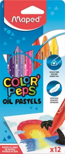 Maped Olajpasztell kr&eacute;ta,  "Color`Peps", 12 k&uuml;l&ouml;nb&ouml;ző sz&iacute;n (IMA864010)