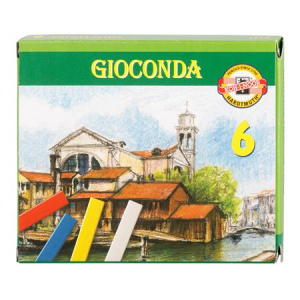 KOH-I-NOOR Pasztellkr&eacute;ta, kem&eacute;ny,  "Gioconda 8111/6", 6 k&uuml;l&ouml;nb&ouml;ző sz&iacute;n (TKOH8111)