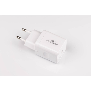 Bluestork H&aacute;l&oacute;zati t&ouml;ltő -  (USB-C, 20W, feh&eacute;r) (PW-20-C)
