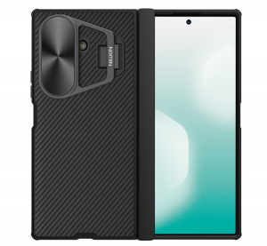 Nillkin CAMSHIELD PROP MAGNETIC szilikon telefonv&eacute;dő (&uuml;t&eacute;s&aacute;ll&oacute;s&aacute;g, kamerav&eacute;dő, kit&aacute;maszt&oacute;, cs&iacute;kos) FEKETE Samsung Galaxy Z Fold7 (SM-F966) (GP-174927)