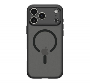 Spigen ULTRA HYBRID MAG műanyag telefonvédő (ütésállóság, légpárnás keret, matt, MagSafe) FEKETE Apple iPhone 17 Pro (ACS10069)