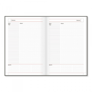 PD Calendar T&aacute;rgyal&aacute;si napl&oacute; Period Standard B/5 k&eacute;k műbőr