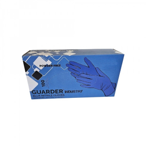 Guarder Gumikesztyű nitril p&uacute;dermentes L 100 db/doboz  Industry k&eacute;k (1022L)