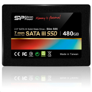 480GB Silicon Power SSD-SATAIII TLC S55 meghajtó (SP480GBSS3S55S25)