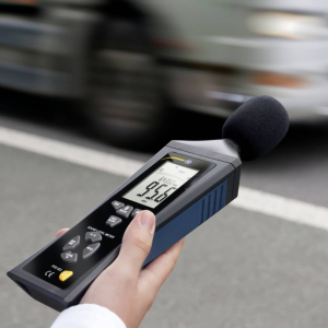PCE Instruments Zajszintm&eacute;rő Adatgyűjtő 30 - 130 dB 30 Hz - 8 kHz USB, Bluetooth (PCE-323)