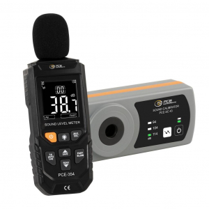 PCE Instruments Zajszintm&eacute;rő Adatgyűjtő  30 - 130 dB 20 Hz (min) (PCE-354-SC43)