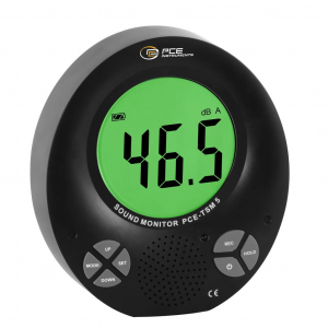 PCE Instruments Zajszintm&eacute;rő Adatgyűjtő, sz&iacute;nes kijelző 35 - 135 dB 31.5 Hz - 8000 Hz Jack dug&oacute;, 3,5 mm-es (PCE-TSM 5)