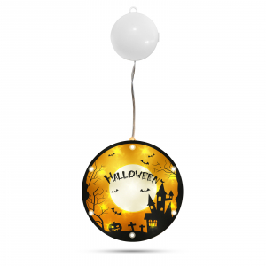 Family Halloween-i 3D dekorl&aacute;mpa - 14 melegfeh&eacute;r LED - elemes (58149)