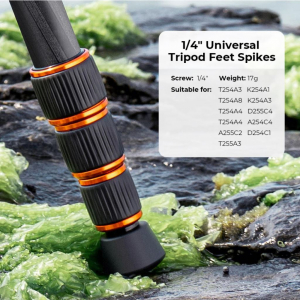 K&F Concept univerz&aacute;lis cs&uacute;sz&aacute;sg&aacute;tl&oacute; gumis &aacute;llv&aacute;nyl&aacute;b t&uuml;ske, 1/4"-os menet, 3 darabos szett (KF-31-050)