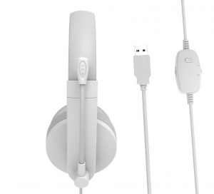 Meetion HP003U USB mikrofonos fejhallgat&oacute; feh&eacute;r (MT-HP003UWHITE)