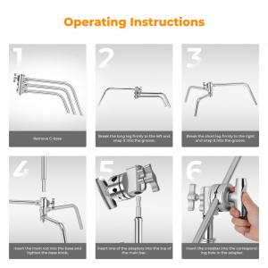 K&F Concept C-Stand &aacute;llv&aacute;ny (KF-34-037)