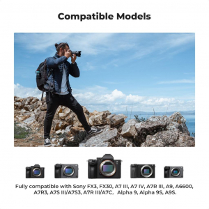 K&F Concept hordozhat&oacute; tripla USB-C akkumul&aacute;tor BC-QZ1 t&ouml;ltő, LCD + 3db FZ100 akkumul&aacute;tor 2280mAh (KF-28-0038)
