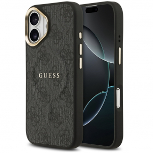 Guess 4G Charm Apple iPhone 17 MagSafe h&aacute;tlap tok, fekete (GUHMP17SP4MSEGCK)