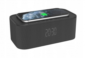 Nasa SPC800 digit&aacute;lis &eacute;bresztő&oacute;ra &eacute;s Bluetooth hangsz&oacute;r&oacute; vezet&eacute;k n&eacute;lk&uuml;li telefont&ouml;ltővel (SPC600)