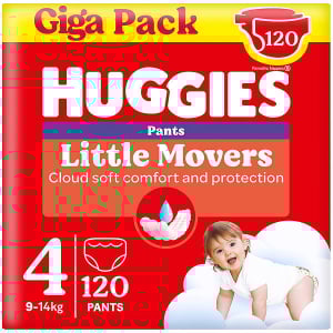 Huggies Little Movers, 4-es méret (120 darab)