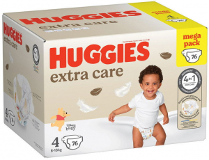 Huggies Extra Care, 4-es méret (76 darab)