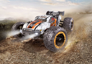 Reely JoVage 4x4 V2 Narancs/feh&eacute;r Brushed 1:16 RC modellaut&oacute; Elektro Truggy 4WD RtR 2,4 GHz Akkuval &eacute;s t&ouml;ltők&aacute;bellel (RE-9495501)
