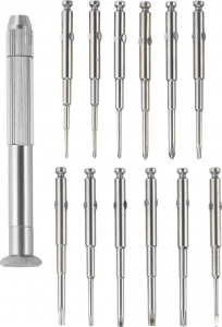 TOOLCRAFT Szerelő csavarh&uacute;z&oacute; Elektronika- &eacute;s finommechanika 13 r&eacute;szes (2273679)