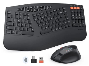 Meetion Direktor B  2.4GHz & Bluetooth Dual Combo, fekete US-English Billentyűzet +eg&eacute;r (DIREKTORB)