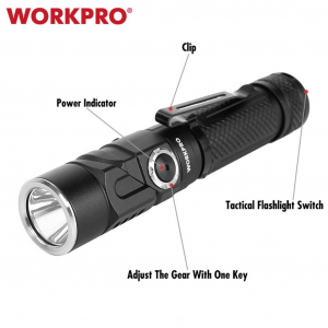 WorkPro K&eacute;zil&aacute;mpa Stroboszk&oacute;p &uuml;zemm&oacute;ddal, Csukl&oacute;p&aacute;nt USB-n kereszt&uuml;l &uuml;zemeltetett 1100 lm 16 &oacute;ra 128 g (WP351007WE)