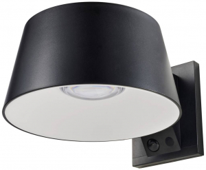 Sygonix Napelemes k&uuml;lt&eacute;ri fali l&aacute;mpa mozg&aacute;sjelzővel LED Fixen be&eacute;p&iacute;tett LED-es 10 W Antracit sz&uuml;rke (SY-5801972)