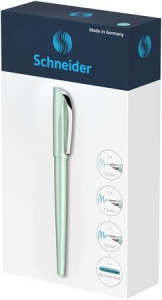 SCHNEIDER T&ouml;ltőtoll aj&aacute;nd&eacute;kszett, 1,1 mm, aj&aacute;nd&eacute;k 1,5 &eacute;s 1,8 mm-es tollheggyel,  "Callissima", mentaz&ouml;ld (TSCCALMZ)