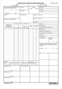 Victoria Nyomtatv&aacute;ny, nemzetk&ouml;zi teherg&eacute;pj&aacute;rmű menetlev&eacute;l, A3,  "B.7300-237" (NVB7300237)