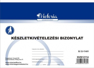 Victoria Nyomtatv&aacute;ny, k&eacute;szletkiv&eacute;telez&eacute;si bizonylat, 25x4, A5,  "B.12-114", 10 t&ouml;mb/csomag (NVB12114)