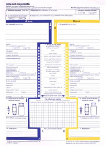 Victoria Nyomtatv&aacute;ny, baleseti bejelentő, 2 p&eacute;ld&aacute;ny, A4,  "KO2404" (NVKO2404)