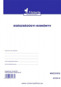 Victoria Nyomtatv&aacute;ny, eg&eacute;szs&eacute;g&uuml;gyi kisk&ouml;nyv, A6,  "C.3151-2" (NVC31512)