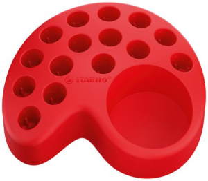 STABILO Sz&iacute;nes ceruza k&eacute;szlet asztali tart&oacute;ban, kerek, vastag,  "Woody 3 in 1", 15 k&uuml;l&ouml;nb&ouml;ző sz&iacute;n, hegyezővel (TS8801501)