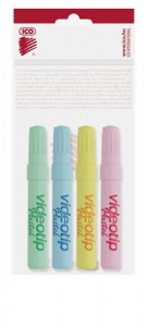 ICO Sz&ouml;vegkiemelő k&eacute;szlet, 1-4 mm,  "Videotip", 4 k&uuml;l&ouml;nb&ouml;ző pasztell sz&iacute;n (TICVTD)