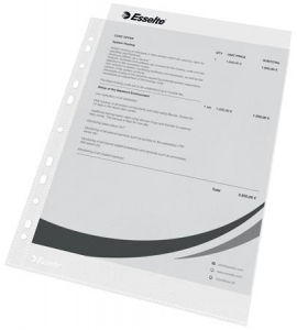 Esselte Genotherm, lefűzhető, A4, 35 mikron, narancsos fel&uuml;let,  "Standard" (E16690)