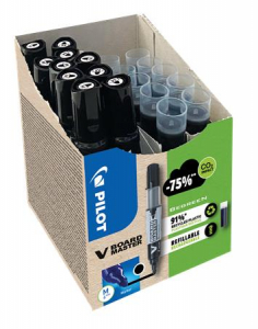 PILOT T&aacute;blamarker, 2,3 mm, k&uacute;pos,  "V-Board Master, Bonus Pack", fekete + bet&eacute;t (PBMTVFKGP)