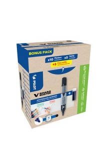 PILOT T&aacute;blamarker, 2,3 mm, k&uacute;pos,  "V-Board Master, Bonus Pack", fekete + bet&eacute;t (PBMTVFKGP)
