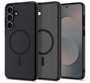 Spigen ULTRA HYBRID MAG műanyag telefonvédő (ütésállóság, légpárnás keret, MagSafe) FEKETE Samsung Galaxy S25 FE (SM-S731) (ACS10028)