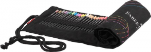Faber-Castell Sz&iacute;nesceruza k&eacute;szlet, h&aacute;romsz&ouml;gletű,  "Black Edition", 72 k&uuml;l&ouml;nb&ouml;ző sz&iacute;n (TFC116418)