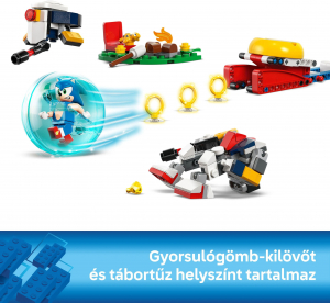 Lego Sonic the Hedgehog 77001 Sonic csat&aacute;ja a t&aacute;bortűzn&eacute;l